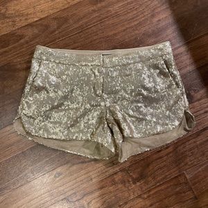 Gold Sequin Shorts